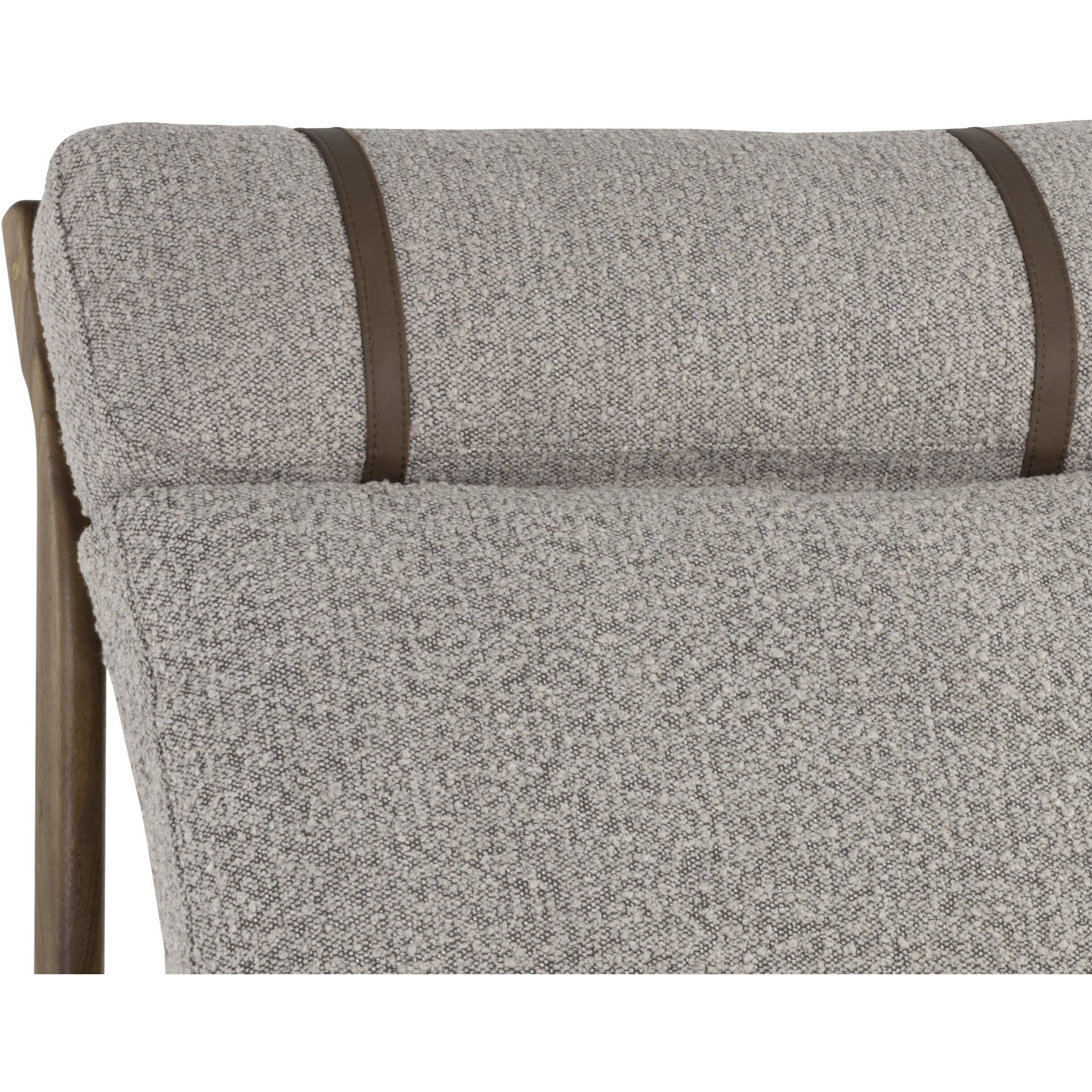 Elanor Walnut / Copenhagen Cappuccino Lounge Chair